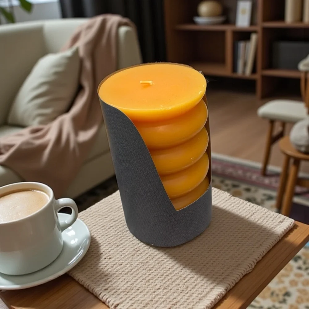 Better Homes And Gardens yellow Pillar candle for Home Decor